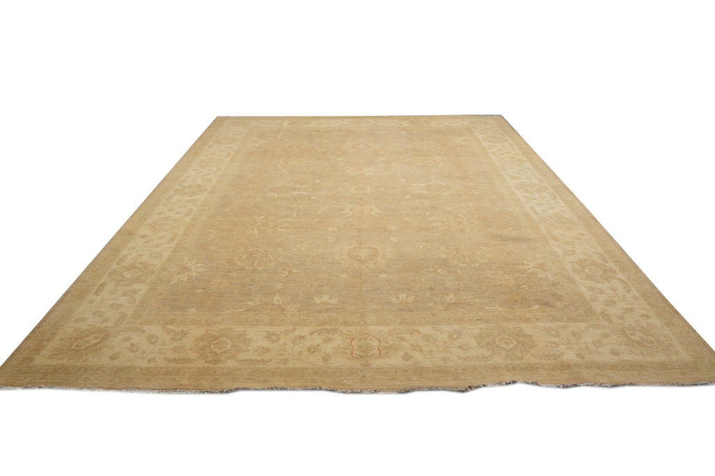 10 x 13.8 Warm Neutral Natural Wool Zigler Rug