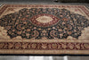 Load image into Gallery viewer, 9 x 13 Black Wool and Silk Burgundy Sino Tabriz Fine Quality Rug #PIX-14840
