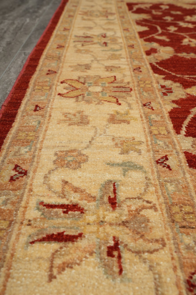 4.9 x 7.6 Warm Ziegler Chobi Peshawar Rug - Pakistan #PIX-20214