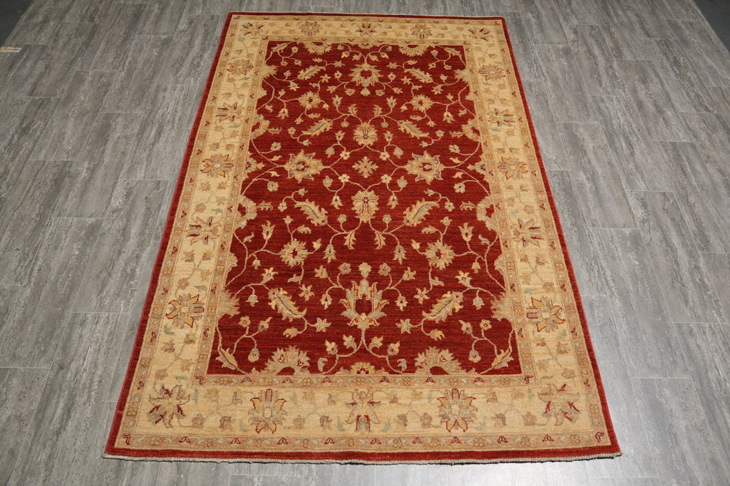 4.9 x 7.6 Warm Ziegler Chobi Peshawar Rug - Pakistan #PIX-20214