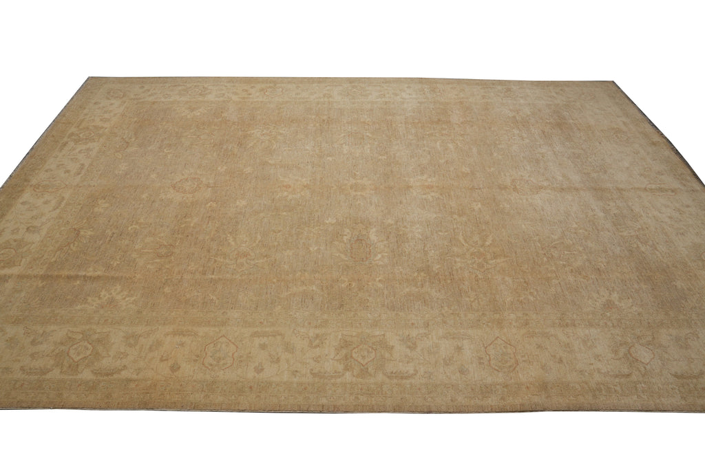 10 x 13.8 Warm Neutral Natural Wool Zigler Rug