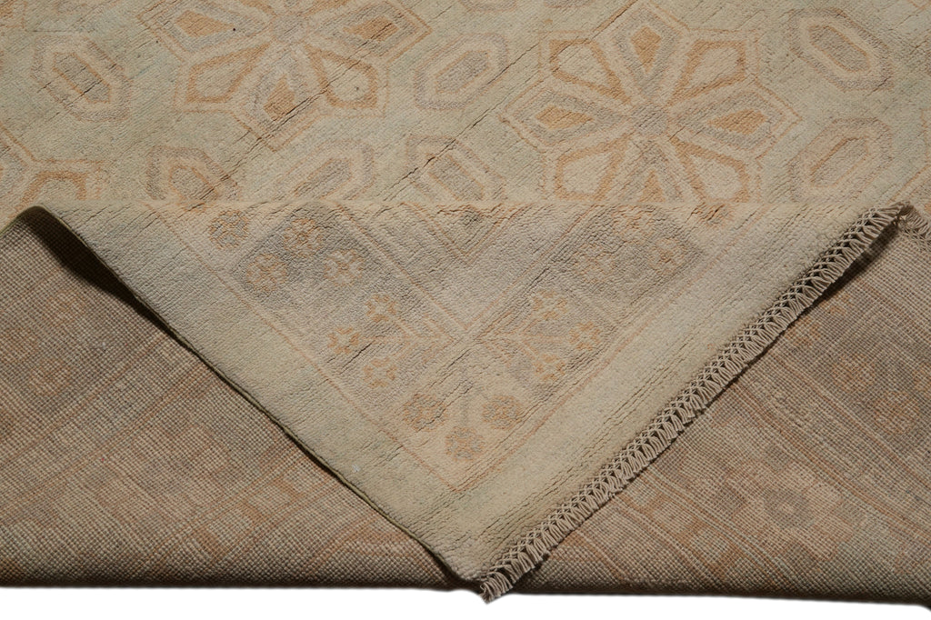 9.7 x 11.8 Amazing Handmade Zigler Chobi Rug Light Green #PIX-26767