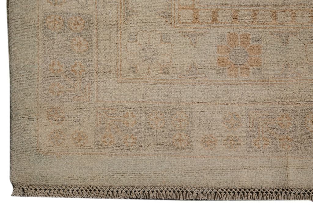 9.7 x 11.8 Amazing Handmade Zigler Chobi Rug Light Green #PIX-26767