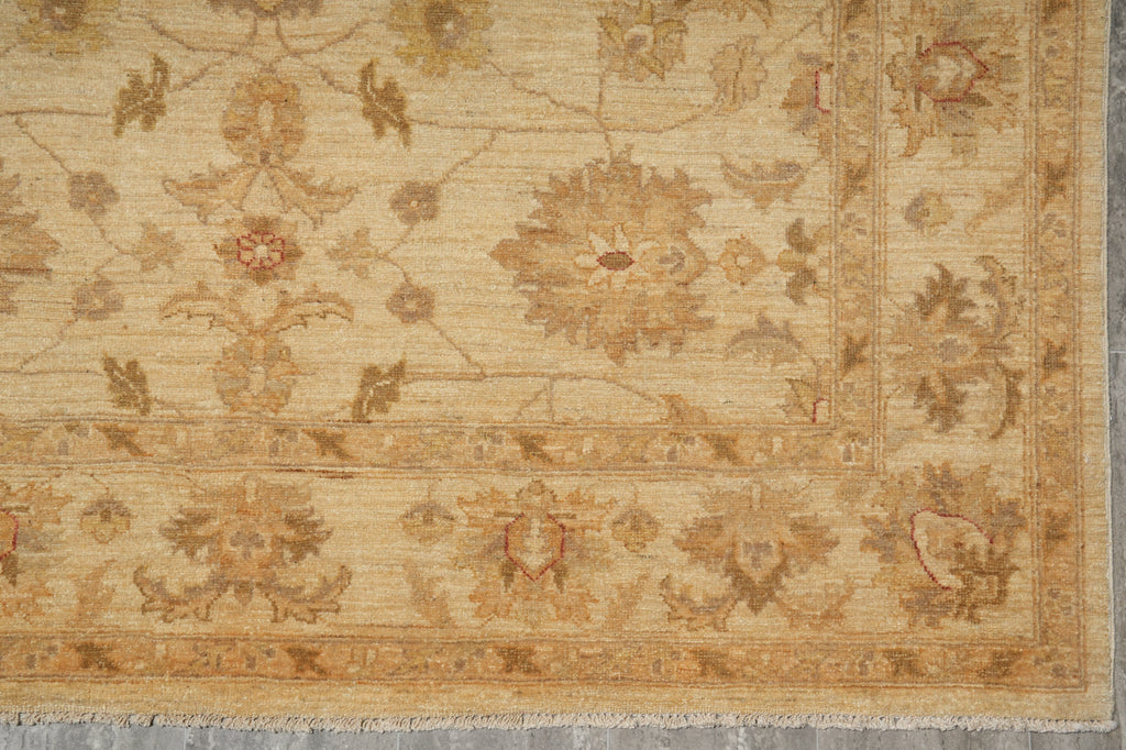 5.5 x 7.6 Chobi Peshawar Rug LIGHT Calm Colors - Pakistan #PIX-20219