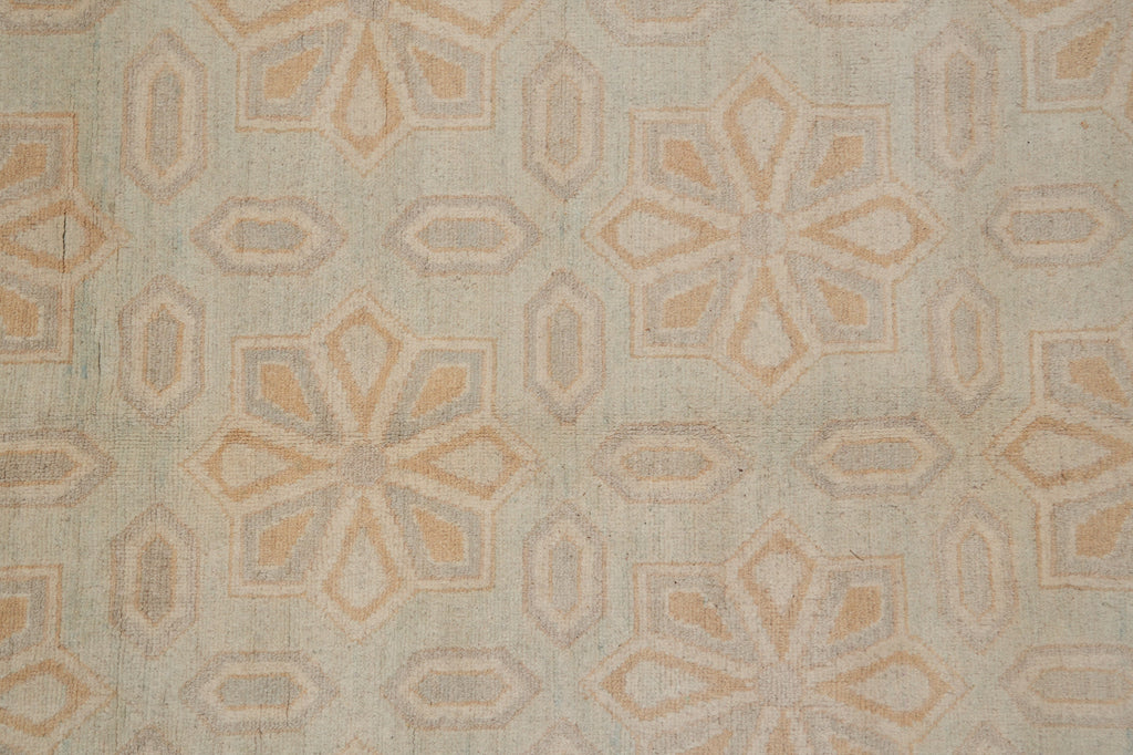 9.7 x 11.8 Amazing Handmade Zigler Chobi Rug Light Green #PIX-26767