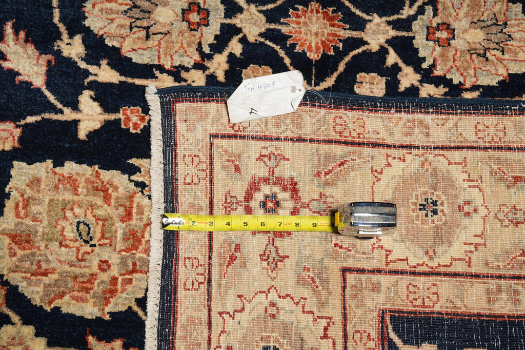 5.6 x 7.4 BLACK Natural Quality Handmade Chobi Peshawar Rug-PAKISTAN #PIX-4807