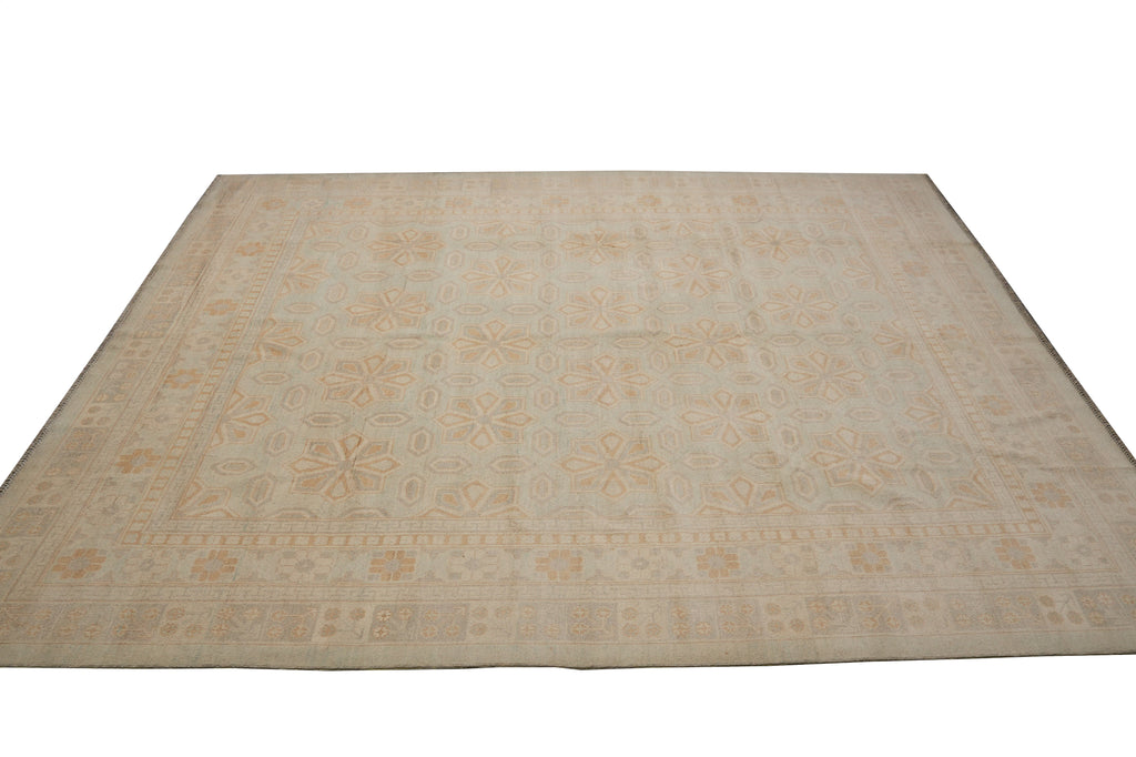 9.7 x 11.8 Amazing Handmade Zigler Chobi Rug Light Green #PIX-26767
