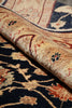 Load image into Gallery viewer, 5.6 x 7.4 BLACK Natural Quality Handmade Chobi Peshawar Rug-PAKISTAN #PIX-4807