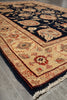 Load image into Gallery viewer, 5.6 x 7.4 BLACK Natural Quality Handmade Chobi Peshawar Rug-PAKISTAN #PIX-4807