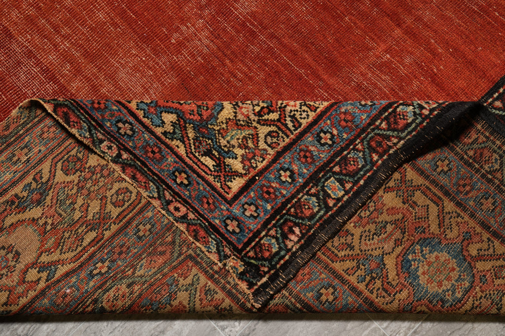 10.8 x 14 Authentic Antique Persian Mahal Rug 1930's #F-4590