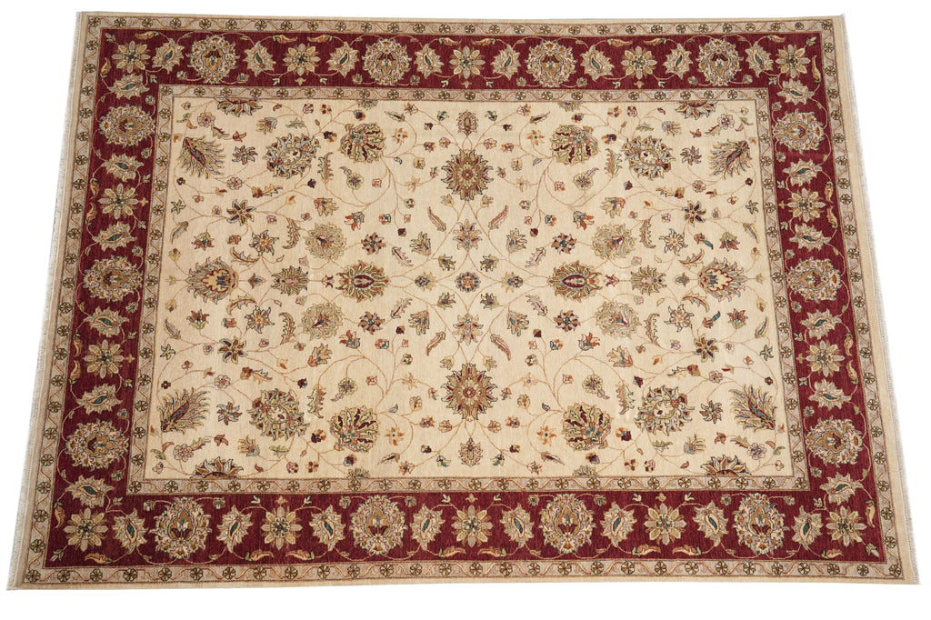 9 x 12 Beautiful Handmade Wool Agra Rug #PIX-10199