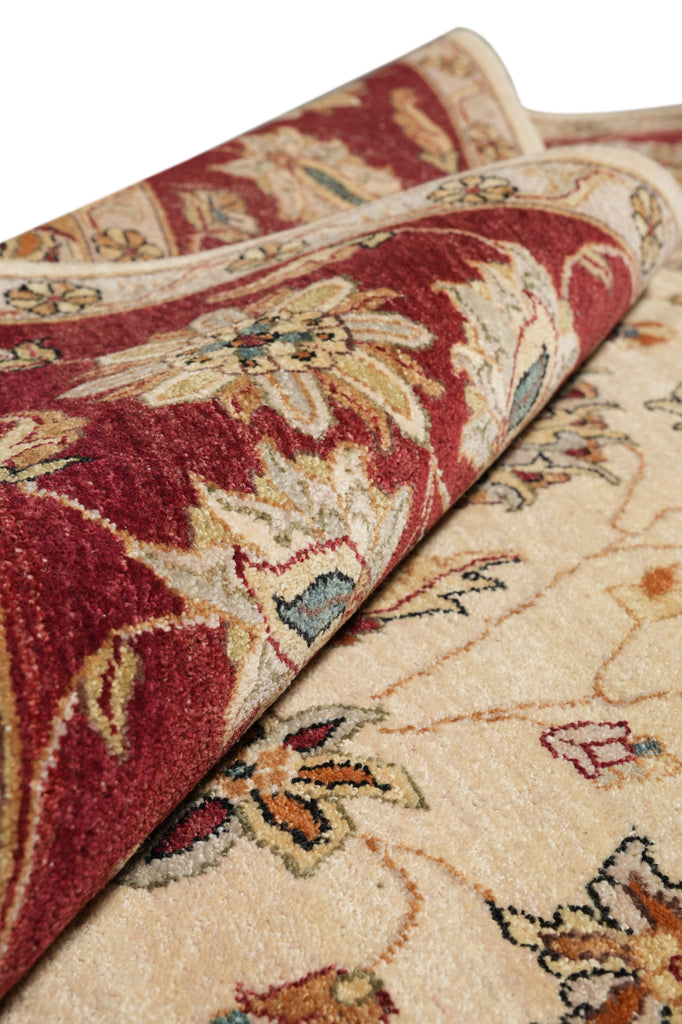 9 x 12 Beautiful Handmade Wool Agra Rug #PIX-10199