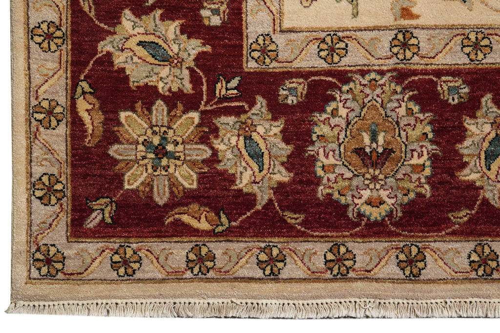 9 x 12 Beautiful Handmade Wool Agra Rug #PIX-10199