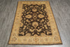 Load image into Gallery viewer, 5 x 7 Natural BROWN Wool Hand-Knotted Chobi Peshawar Rug - Pakistan #PIX-20216