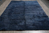 Load image into Gallery viewer, 8.7 x 11.7 Plain Solid One Color Blue Handmade Wool Contemporary Rug #F-4594