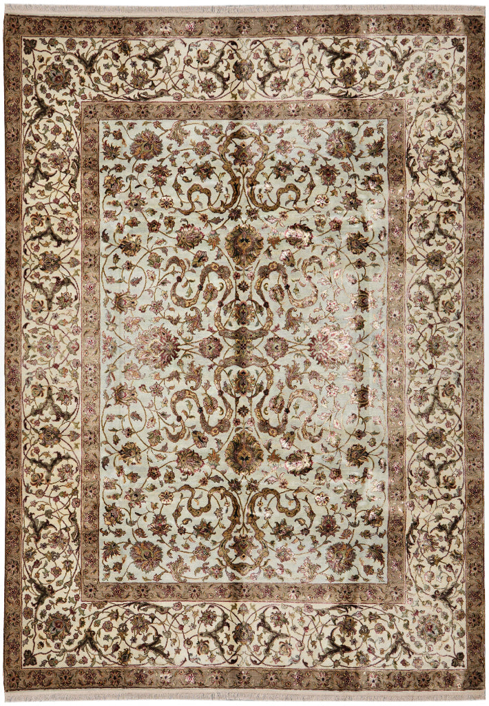 9 x 12 Quality Jaipur Wool and Silk Rug