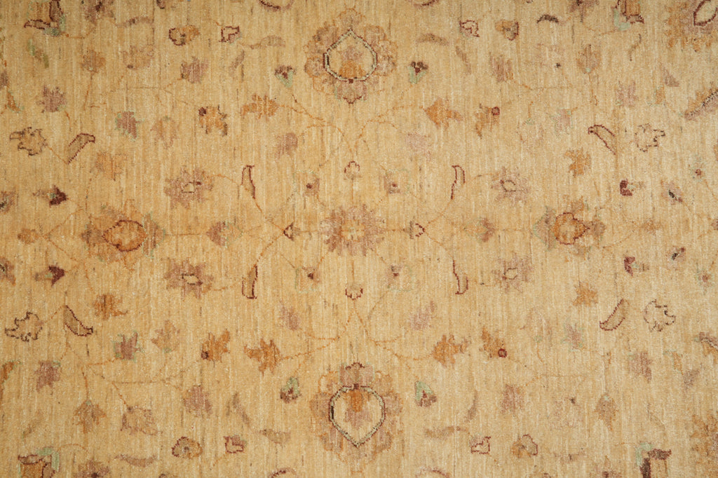 5.5 x 7.9 Natural BROWN Wool Hand-Knotted Chobi Peshawar Rug - Pakistan#PIX-22295