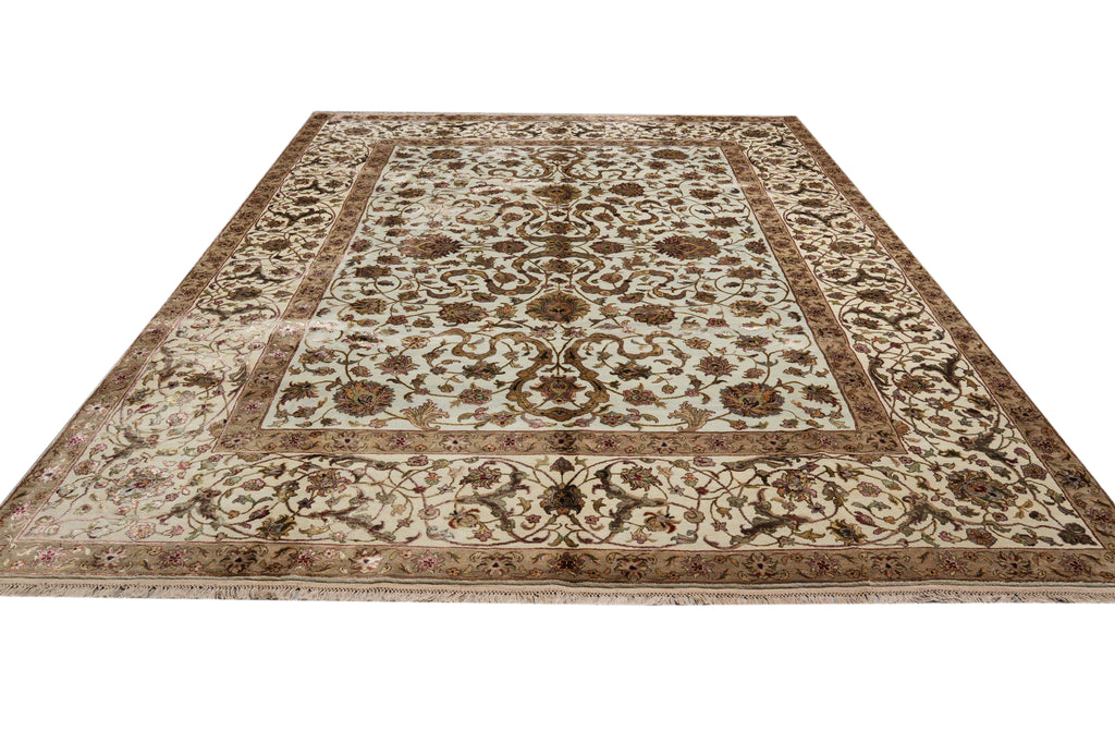 9 x 12 Quality Jaipur Wool and Silk Rug #PIX-805-21