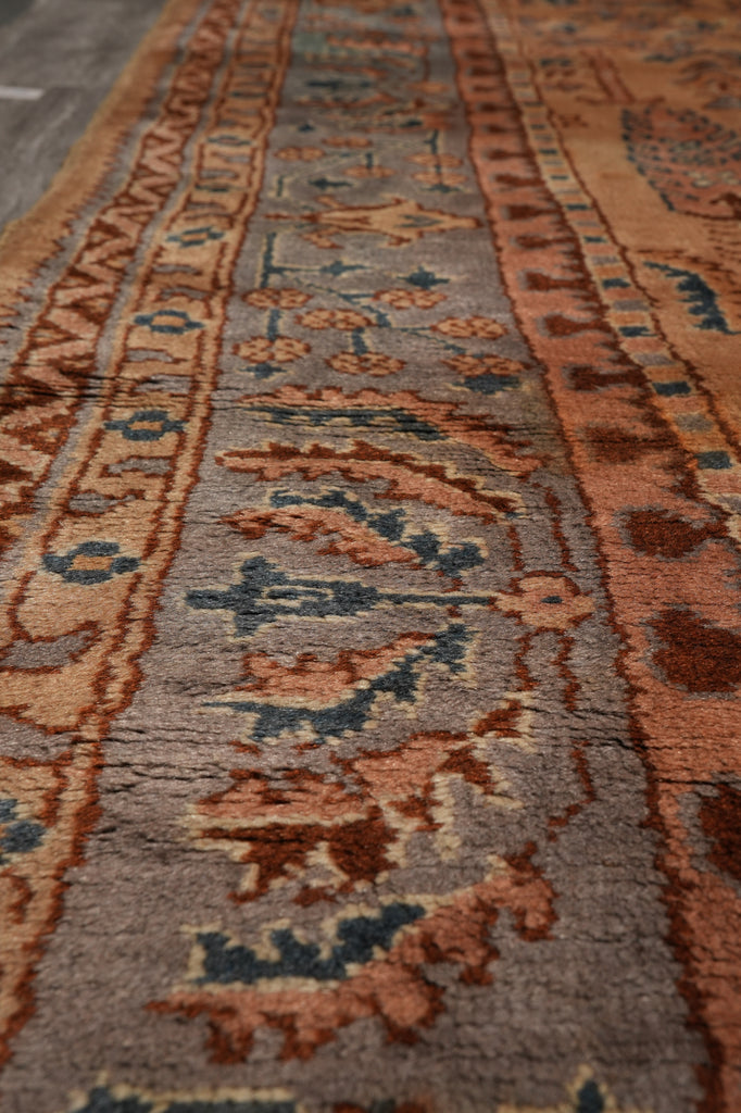 10.7 x 11.6 Squarish Size Old Sparta Antique Estate Rare Rug #F-4592