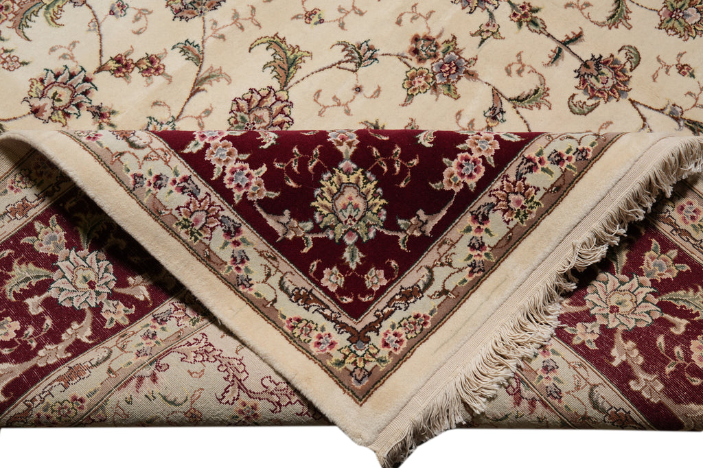 9 x 12 QUALITY WOOL AND SILK HANDMADE Tabriz RUG #PIX-6953