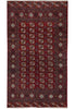 Load image into Gallery viewer, 6.7 x 11.7 Persian Turkmen Bokhara Rug 1980's