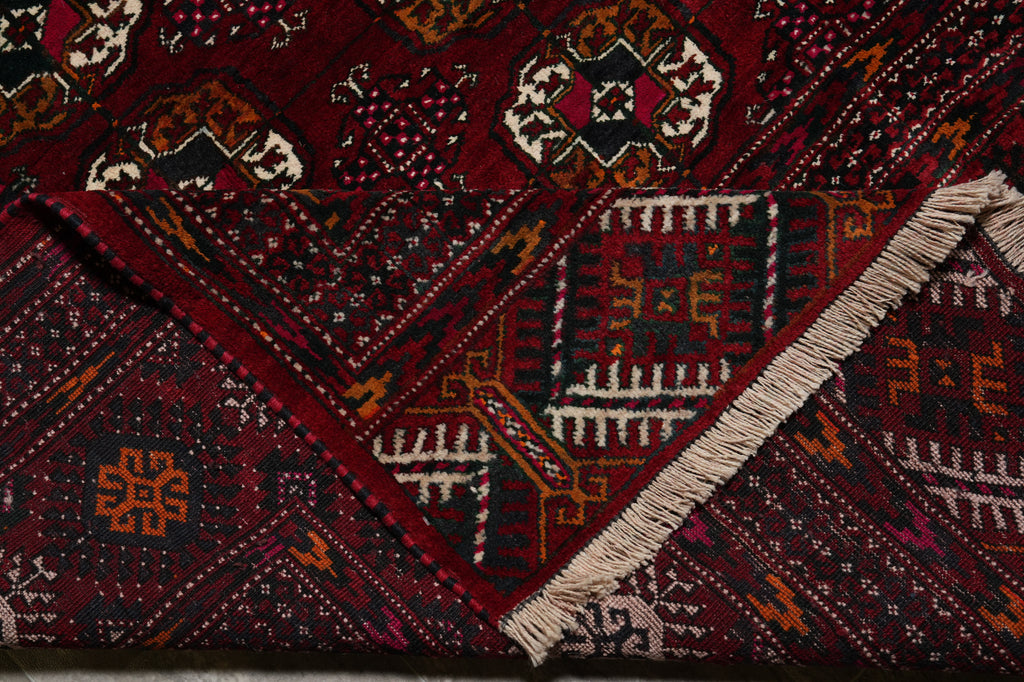 6.7 x 11.7 Persian Turkmen Bokhara Rug 1980's #PIX-8801