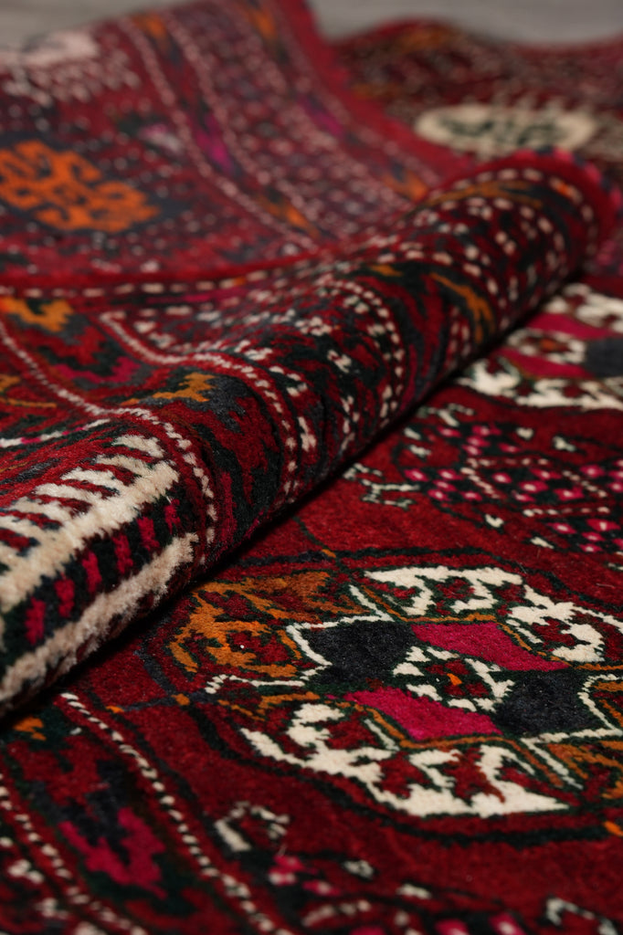 6.7 x 11.7 Persian Turkmen Bokhara Rug 1980's #PIX-8801