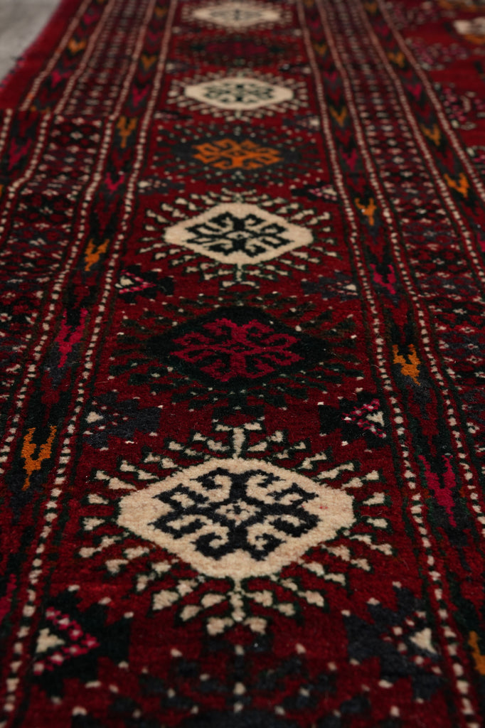 6.7 x 11.7 Persian Turkmen Bokhara Rug 1980's #PIX-8801