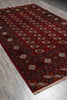 Load image into Gallery viewer, 6.7 x 11.7 Persian Turkmen Bokhara Rug 1980's #PIX-8801