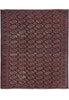 Load image into Gallery viewer, 8 x 9 Old Persian Turkman Bokhara Rug Burgundy Low Pile
