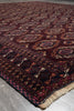 Load image into Gallery viewer, 8 x 9 Old Persian Turkman Bokhara Rug Burgundy Low Pile #PIX-25703