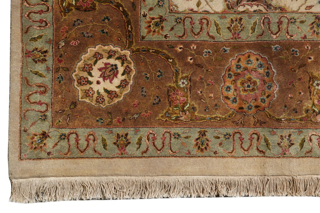 9 x 12 Beautiful Handmade Agra Rug #PIX-804-161