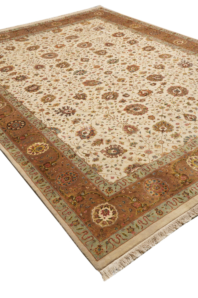 9 x 12 Beautiful Handmade Agra Rug #PIX-804-161