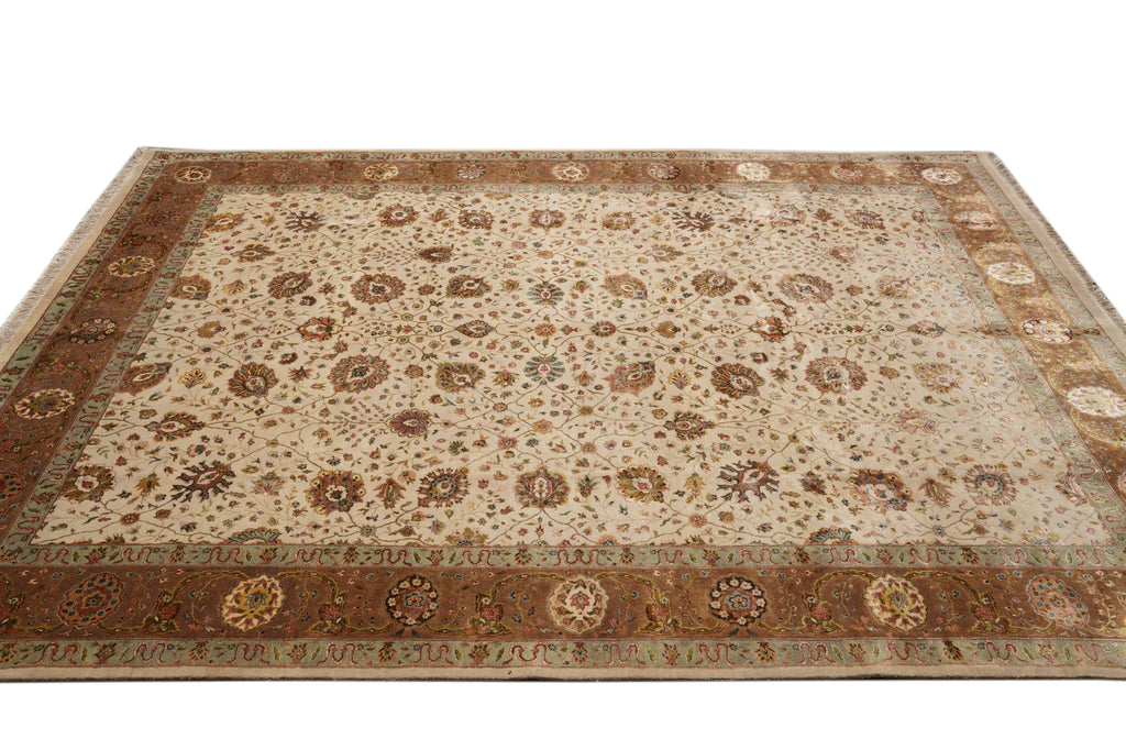 9 x 12 Beautiful Handmade Agra Rug #PIX-804-161