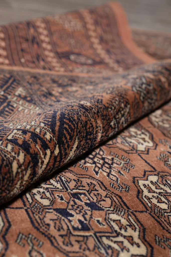6.4 x 8.3 Rust Finer Quality Bokhara Rug #PIX-23572