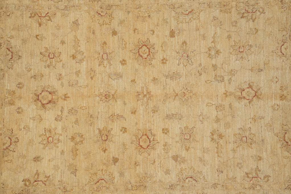 5 x 7 Natural Wool Hand-Knotted Chobi Peshawar Rug - NEUTRAL COLORS Pakistan #PIX-20220
