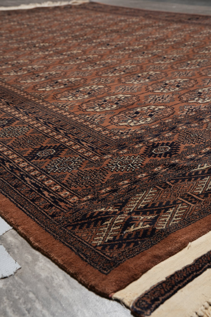 6.4 x 8.3 Rust Finer Quality Bokhara Rug #PIX-23572