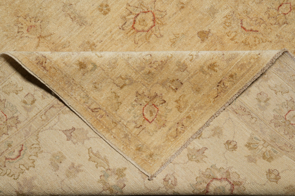 5 x 7 Natural Wool Hand-Knotted Chobi Peshawar Rug - NEUTRAL COLORS Pakistan #PIX-20220