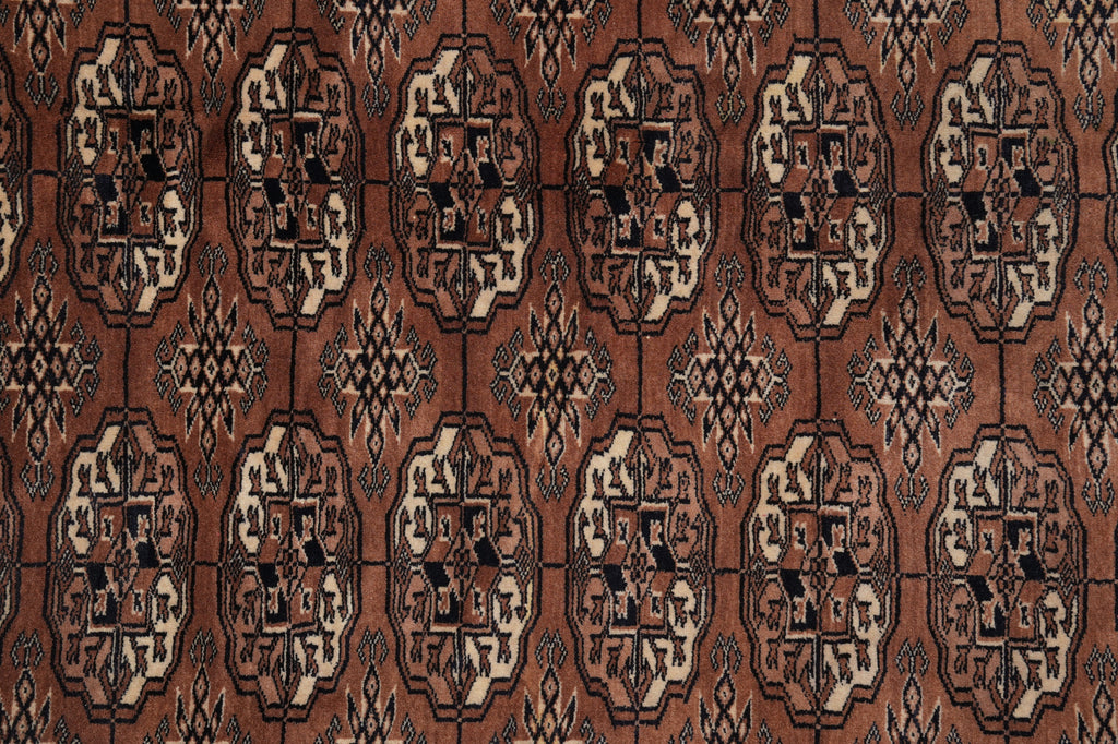 6.4 x 8.3 Rust Finer Quality Bokhara Rug #PIX-23572