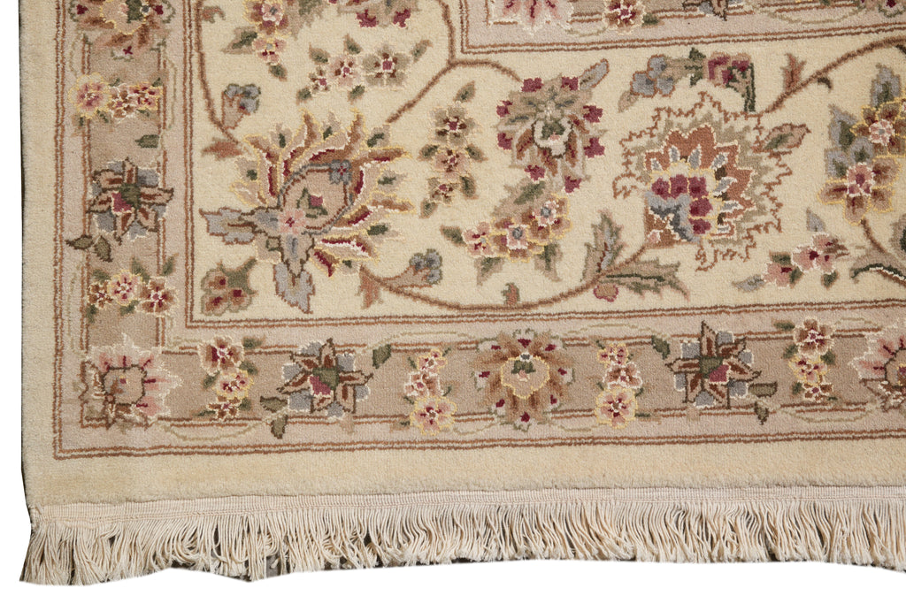 9 x 12.8 Fine Quality Wool and Silk Handmade Rug #F-4375