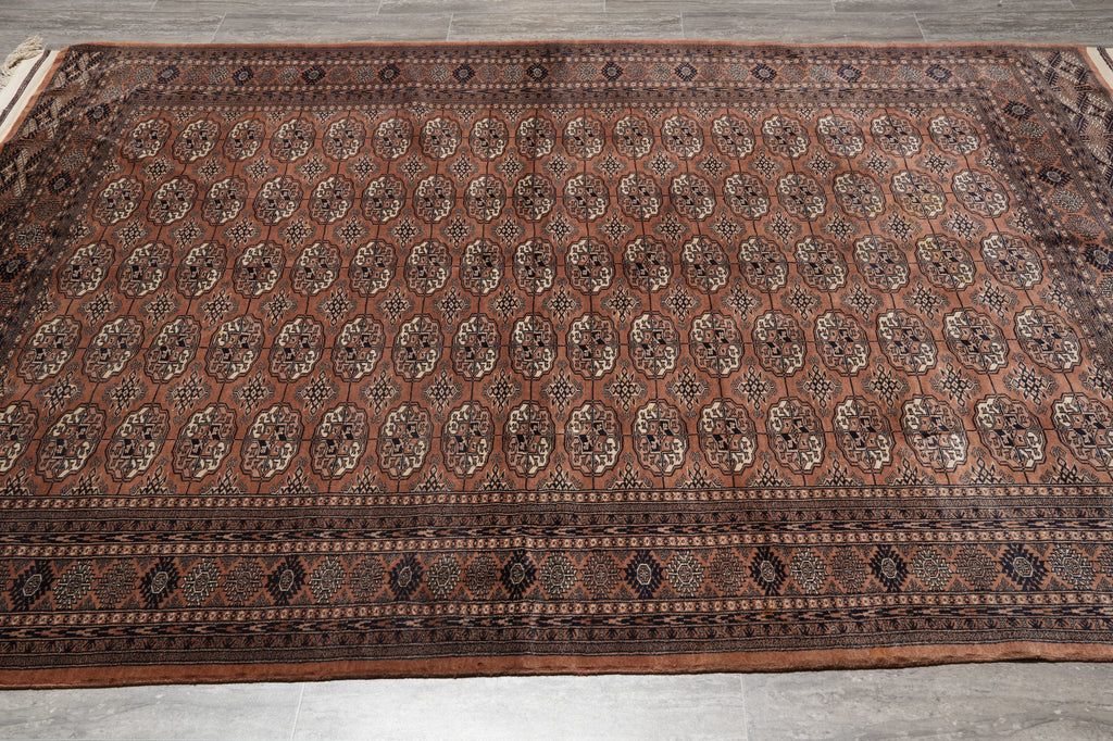 6.4 x 8.3 Rust Finer Quality Bokhara Rug #PIX-23572