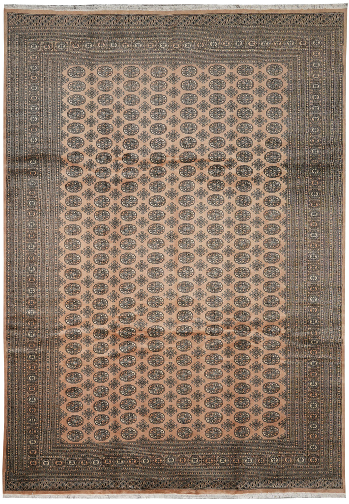 10 x 14 New Beige Bokhara Rug Handmade Pakistan
