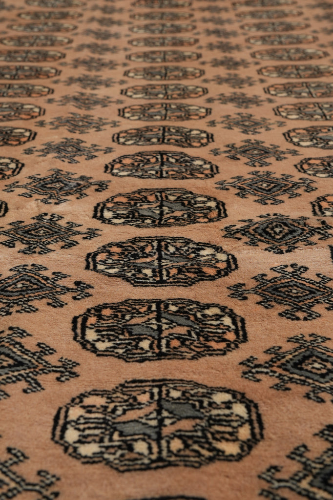 10 x 14 New Beige Bokhara Rug Handmade Pakistan #F-4596
