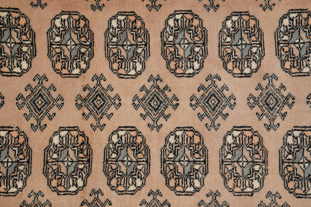 10 x 14 New Beige Bokhara Rug Handmade Pakistan #F-4596