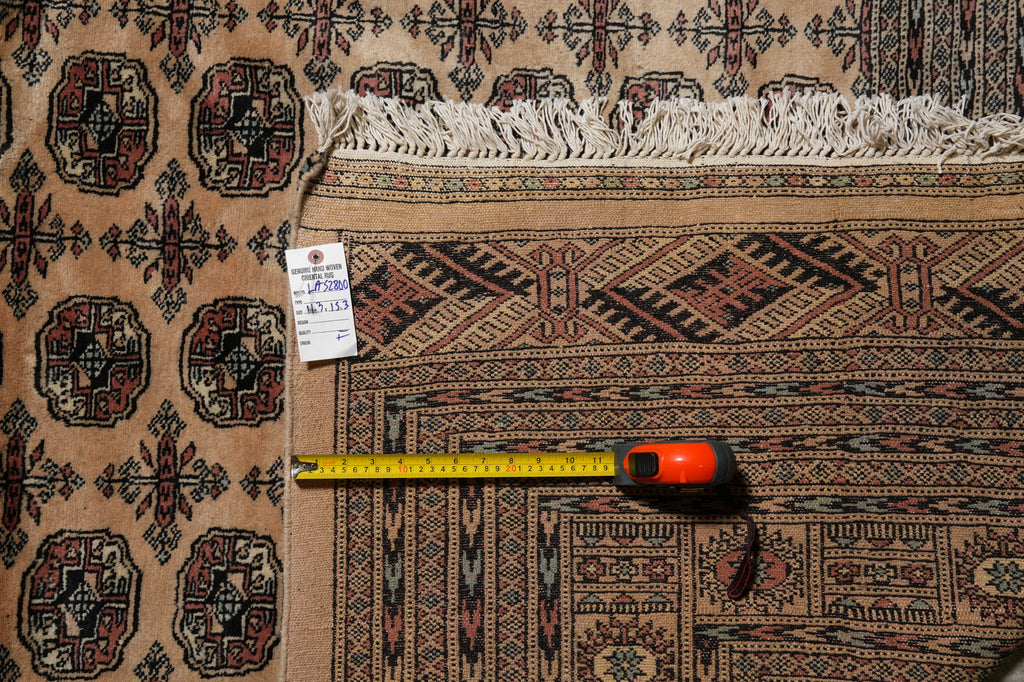 11.3 x 15.3 Large Bokhara Rug  Handmade Pakistan Soft Wool #LA-52800