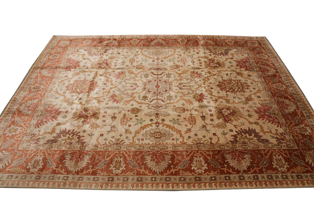 9 x 12 Amazing Agra Handmade Rug #B-72548