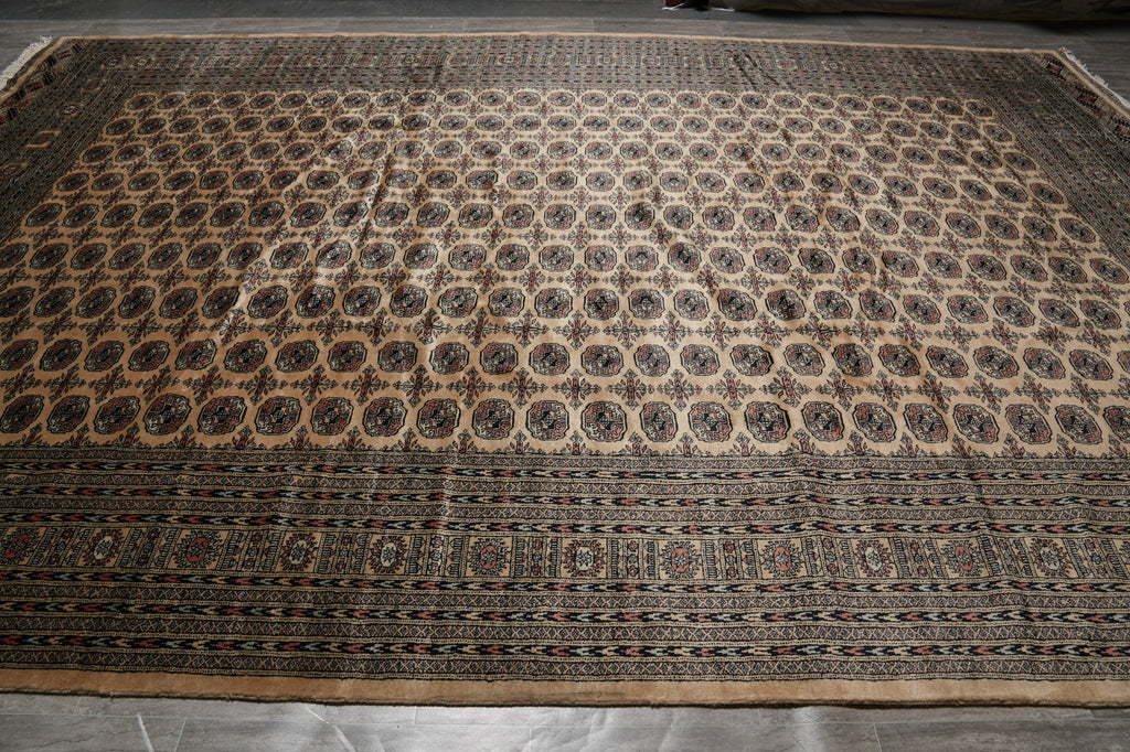 11.3 x 15.3 Large Bokhara Rug  Handmade Pakistan Soft Wool #LA-52800
