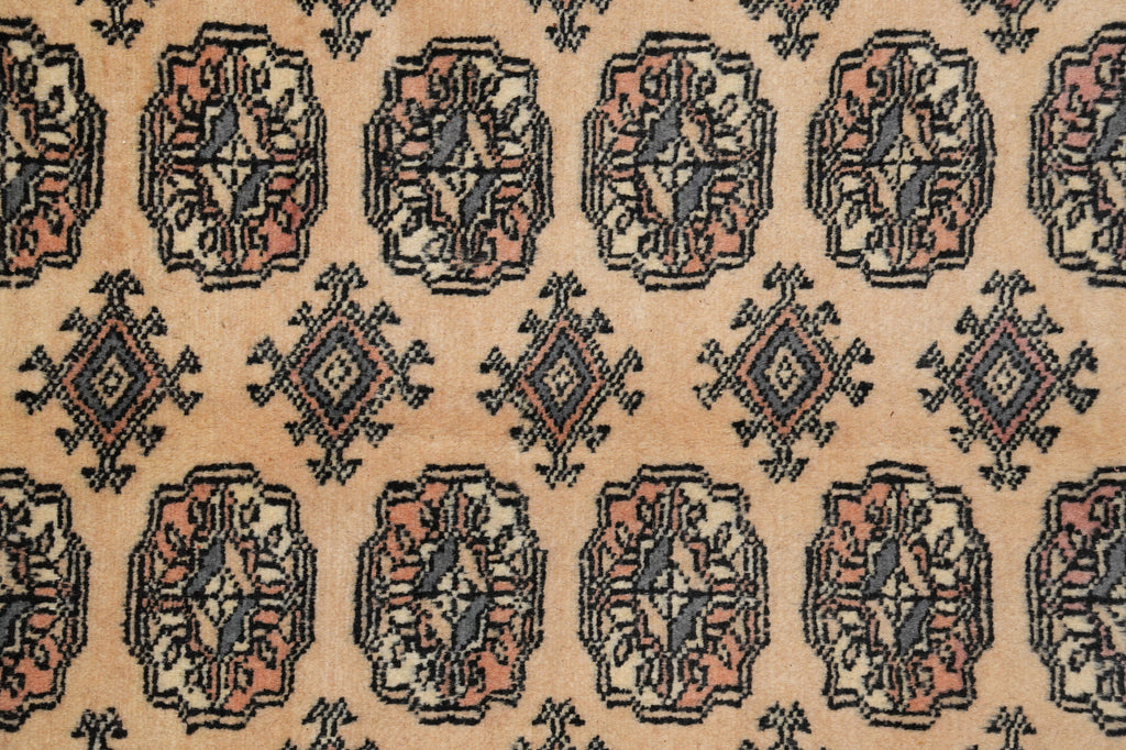 10 x 14 New Bokhara Rug Handmade Pakistan Beige #F-4597