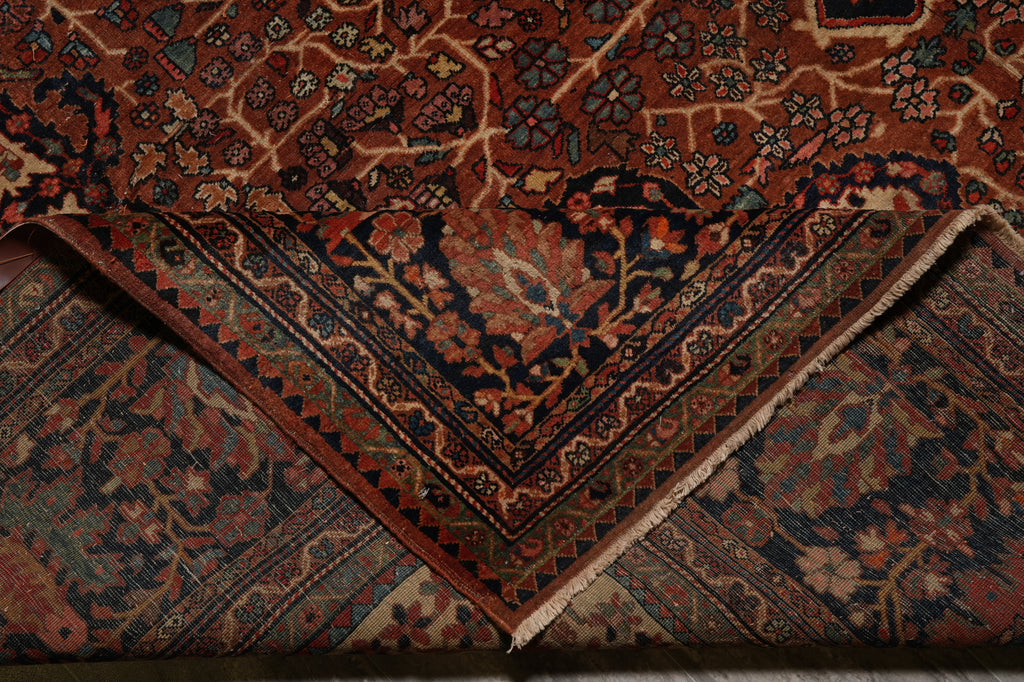 9.3 x 13 Antique Persian Feraghan Rug 1940's Iran #PIX-11883
