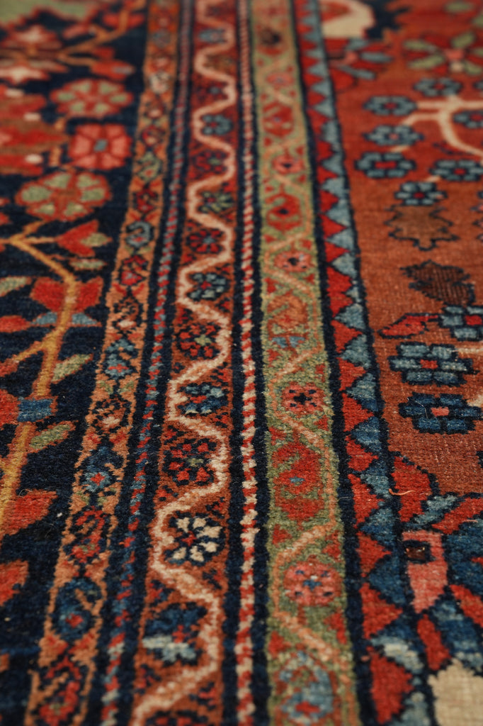 9.3 x 13 Antique Persian Feraghan Rug 1940's Iran #PIX-11883